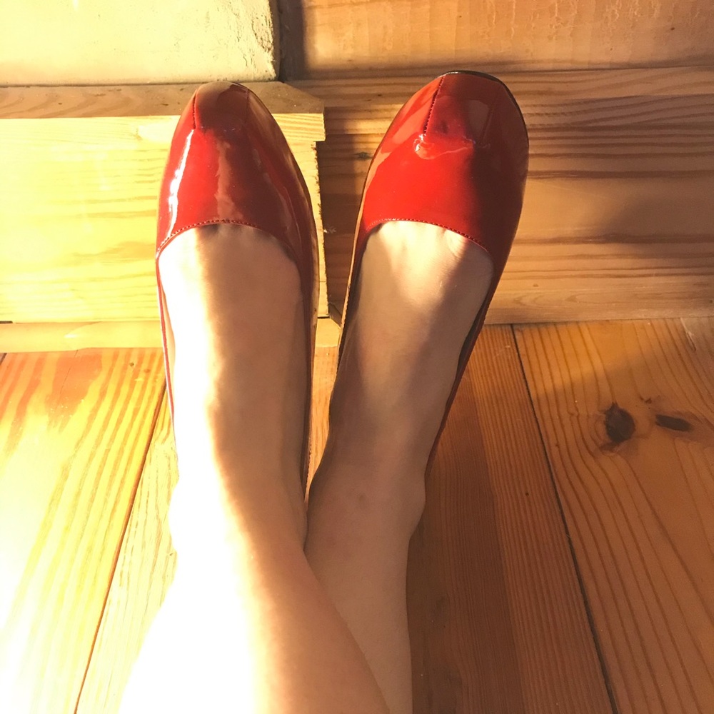 JSL Studio Red Leather Sling Back Heels, NWT, 8.5 - Picture 11 of 15